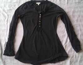 ABS Allen Schwartz Women Black Button Down Shirt Size XS EUC - €4,25 EUR