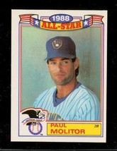Vintage 1989 Topps ALL-STAR American Baseball Card #3 Paul Molitor Brewers - £7.86 GBP