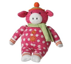 Genuine Monkeez Plus Pearl  the Pig  Little Sis To Percy  Stuffed Knit Hog W Tag - £10.78 GBP