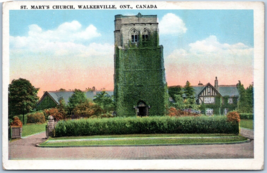 St Mary Église Walkerville Quebec Canada Unp Wb Carte Postale M5 - £2.37 GBP