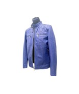 Dark Blue Snakeskin Leather Jacket - $1,029.01 CAD+
