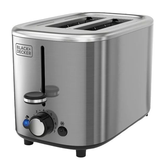 Stainless Steel Toaster by Black &amp; Decker 2 Slice Toaster - £45.62 GBP
