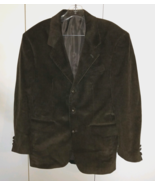 OLEG CASSINI MEN&#39;S BROWN CORDUROY LINED SPORT JACKET-WORN ONCE-NICE - €18,89 EUR