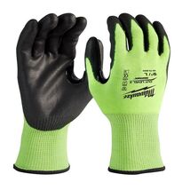 Milwaukee Cut Level 3 Men's Polyurethane Dipped Gloves Yellow Large - $12.95