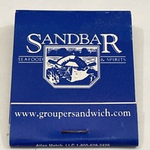 Vintage  Matchbook Cover  Sandbar  Seafood &amp; Spirits  Anna Maria, Florida  gmg - £9.87 GBP