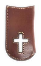 Western Genuine Leather Trapper knife Sheath Case (Cross) - £14.78 GBP