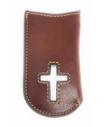 Western Genuine Leather Trapper knife Sheath Case (Cross) - $18.80