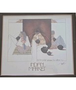 Rare 1983 Signed AMADO PENA INDIAN MARKET Gallery Poster Southwestern Ar... - $10,938.63 MXN