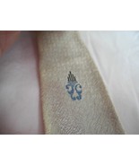 Vintage Sears Estate Grey Blue embroidered Tie necktie by Pilgrim - $19.99