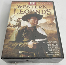 Western Legends 50 Movies Calssics 2009 DVD Set John Wayne Roy Rogers Gene Autry - £5.49 GBP