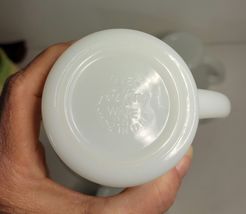 4 Fire-King Ware Milk Glass Coffee Mugs image 7