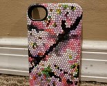 iPhone 4 Purple/Pink Multicolored Hexagonal Design Phone Case - $5.69
