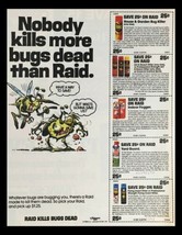 1983 Johnson Wax Raid Flying Insect Killer Circular Coupon Advertisement - £14.80 GBP
