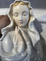 Vintage Rubens Virgin Mary Blessed Mother Head Vase Planter Japan Ceramic - £19.82 GBP