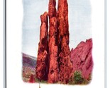 Tre Graces Giardino Of The Gods Colorado Molle Unp Goffrato Udb Cartolin... - $4.04
