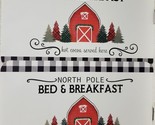 Set of 2 Same Plastic Placemats,12&quot;x16&quot;,CHRISTMAS NORTH POLE,BED &amp; BREAK... - £10.44 GBP