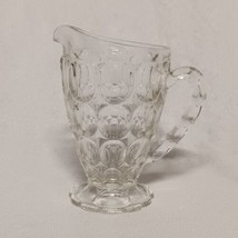 Jeanette Thumbprint Pilgrim Water Pitcher 22 oz Clear - £14.90 GBP