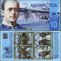 Antarctica. Banknote 10 dollars. 2009. Unc. Polymer. Cat# P.NL - $13.21