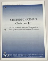 Christmas Joy Stephen Chatman SATB Chorus Organ Piano Sheet Music ECS Pu... - £7.01 GBP