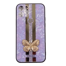 Fashion Design Butterfly Emblem Case for iPhone 12/12 Pro 6.1″ PURPLE - £6.69 GBP