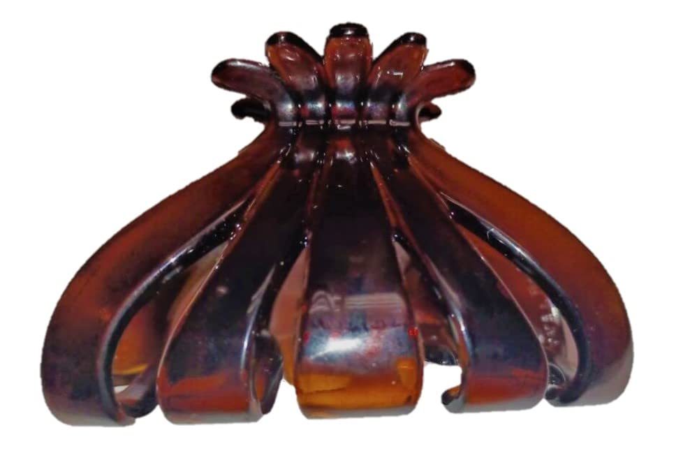 Flower Hair Gripper Clip in Tortoise Shell Color