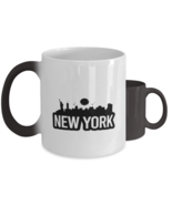 New York Bold Skyline,  Heat Sensitive Color Changing Coffee Mug, Magic ... - £19.91 GBP