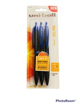 Uniball Vibrant Gel Pen 3 Pack | Uni 307 | Micro Point 0.5mm | Blue | 19... - £6.38 GBP