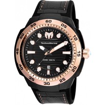 Technomarine Men&#39;s TM-515008 Sun Reef Analog Display Swiss Quartz Black Watch - £147.93 GBP