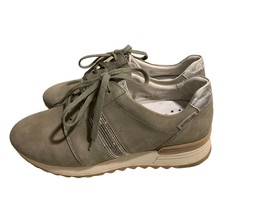 Mephisto TOPAZIA Shoes Sneakers Sage Suede Rhinestones Size 8 - $462.49 MXN