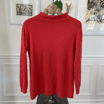 Anthropologie Moth Funnel Neck Orange Spice Sweater M - $455.32 MXN