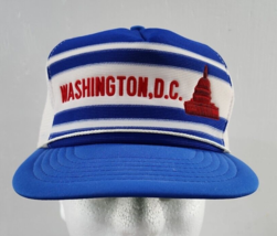 Vintage Washington DC Snapback Hat Trucker Cap Mesh Adjustable Red White... - £7.65 GBP
