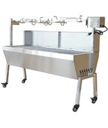 35 inch Stainless Steel BBQ Pig Lamb Goat Chicken Spit Roaster Rotisseri... - $299.00