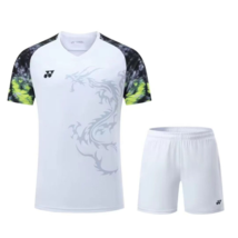 New Men&#39;s Sportswear Top Tennis Clothing Badminton Set T-shirt and Shorts - £20.39 GBP+