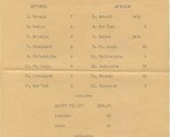 Clifford&#39;s East Broadway in Butte Montana 1940 Baseball Betting Sheet  - £22.22 GBP