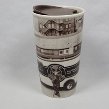 The First Starbucks 1912 Pike Street Seattle Ceramic Traveler 16 Coffee Tumbler - £39.93 GBP