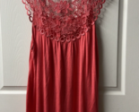 Forgotten Grace Sleeveless Lace Top Womens Plus 2X Red Tunic Jersey - $12.75
