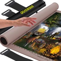 QUOKKA Jigsaw Puzzles Roll Up Mat for 1500 Pieces | 46 x 26 Non-Slip Rubber Bo - £30.92 GBP