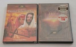 The Greatest Story Ever Told (DVD, 1965) &amp; Holy Bible Complete King James DVD - £12.06 GBP