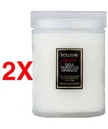 Voluspa SPICED GOJI TAROCCO ORANGE MACARON SMALL JAR CANDLE 5.5oz (Pack ... - $45.50