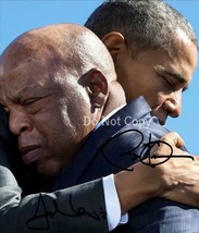 * John Lewis &amp; Barack Obama Signed Photo 8X10 Rp Autographed Picture - £15.87 GBP