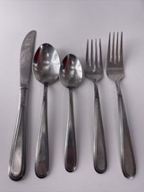 Stanley Roberts Rogers Co. Beaded Elegance Korea Stainless 5-Piece Setting Euc - £18.59 GBP