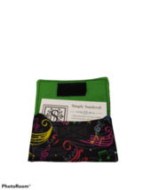 Whimsical Musical Notes design Re-useable *gift card holder * business  ... - $3.95