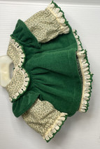 Vintage Tiny Tots original imports green pinafore dress bloomers hanger*... - $11.83