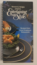 Entertaining with Style Cookbook by Benson &amp; Hedges - £7.71 GBP