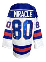 1980 USA Miracle On Ice (15) Team Signed Custom White Hockey Jersey JSA ITP - £696.22 GBP