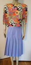 GALLERY 3 pc Lavender Skirt Set with Silky Top Blouse &amp; Shawl Scarf 18 1... - $20.00