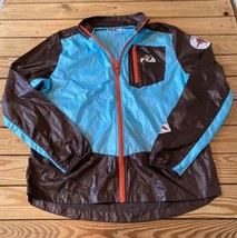 Fila NWT $100 Men’s Pinnacle jacket size L Blue brown R4 - $35.54