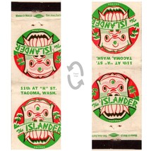 Vintage Matchbook Cover The Islander Restaurant Tacoma Washington 1950s Tiki Bar - £22.30 GBP