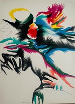 Marisol Escobar Blackbird Amor Firmado a Mano Limitado Ed. Litografía Abstracto - £804.60 GBP