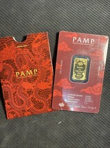 RARE YEAR OF THE DRAGON P.A.M.P. Suisse 5 Gram .9999 Fine Gold Bar In Assay - €678,19 EUR